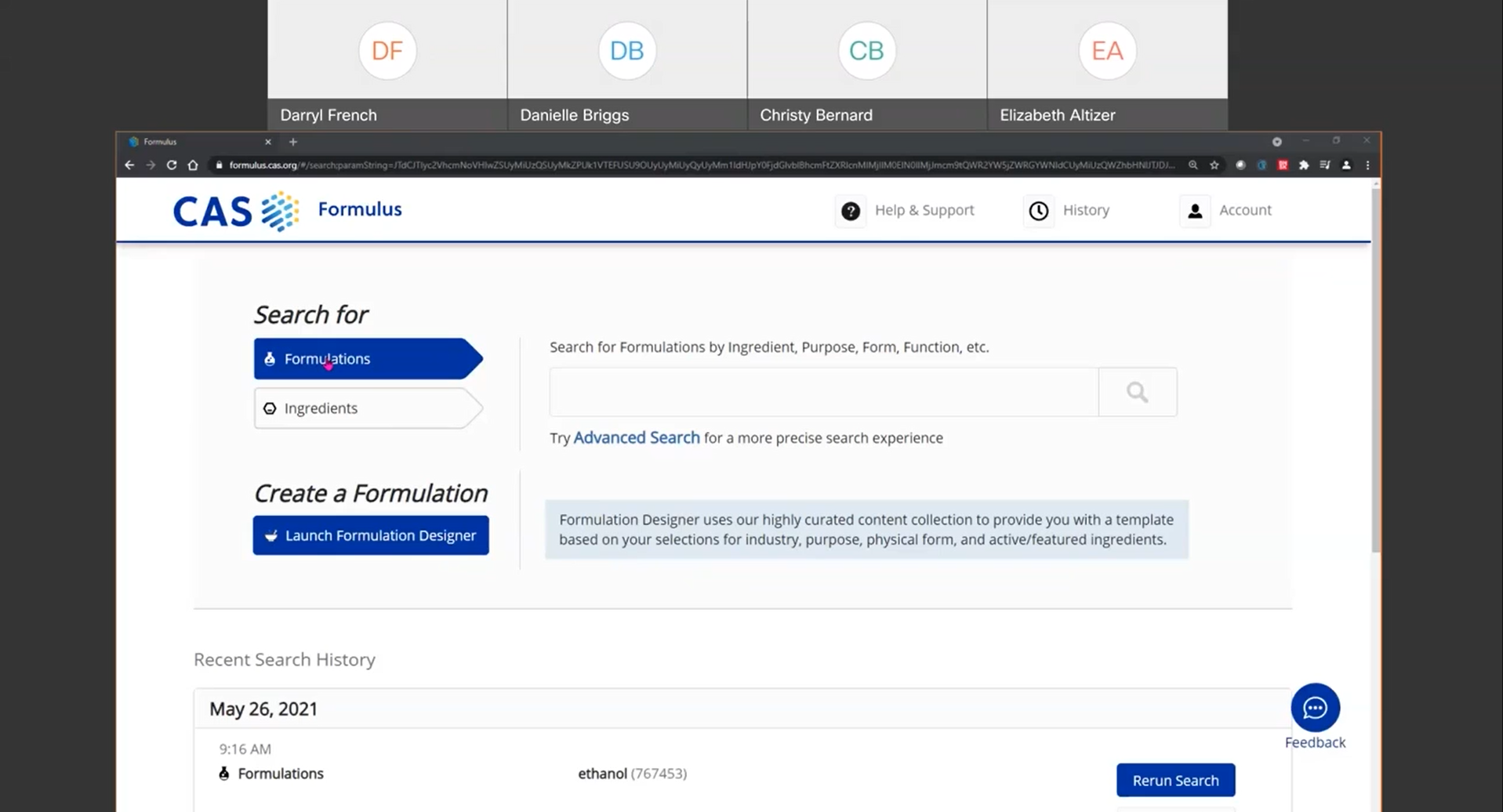 Using search and filters to research formulations faster with CAS Formulus