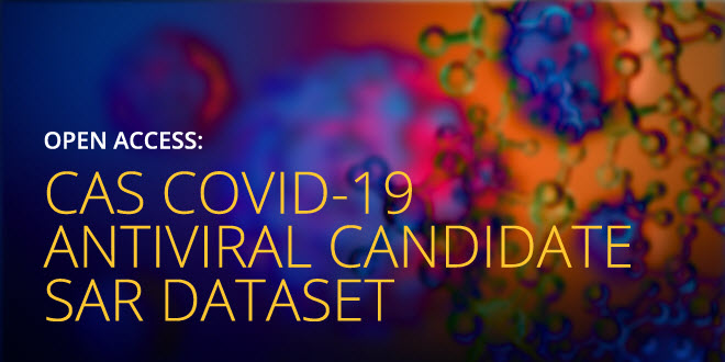 Banner del conjunto de datos SAR de los compuestos antivirales COVID-19